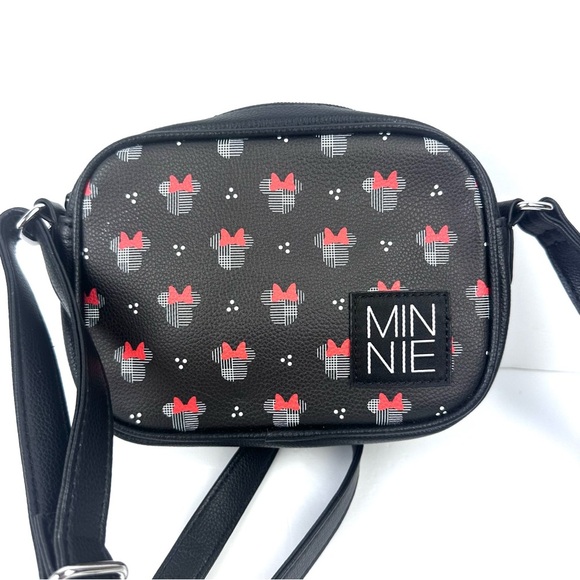 Danielle Nicole Disney Crossbody Bag Minnie Mouse Black Red Handbag New - Picture 1 of 11